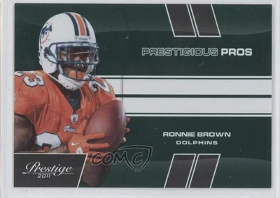 2011 Panini Prestige Prestigious Pros Green /250 Ronnie Brown #42 - Image 1 of 2