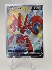 Pokémon TCG Scizor V Darkness Ablaze Holo Card 183/189 Full Art Ultra Rare - Picture 1 of 2