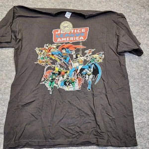 Vintage Justice League Shirt Superman Batman Tee XXL  2XL - New NWT - Picture 1 of 7