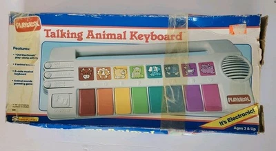 VINTAGE 1990 Playskool Talking Animal Keyboard Piano Music RARE HTF Kids - Image 1 of 4