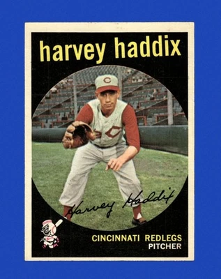 1959 Topps Set-Break #184 Harvey Haddix EX-EXCELENTE ESTADO *GMCARDS* - Imagem 1 de 2