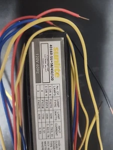 Sunlite Sb432Mv Multi Volt Electrical Ballast 40160-Su * SB /432/120 120V 60Hz  - Picture 1 of 3