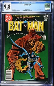 BATMAN #296 CGC 9.8 White Pages CLASSIC SCARECROW COVER 1978 - Picture 1 of 2