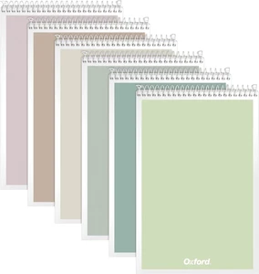 Oxford Steno Spiral Notebooks, Top Bound Steno Pads, 6X9 Inches, Gregg Ruled for - Picture 1 of 12