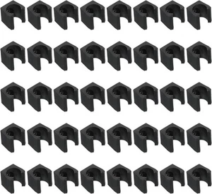 PATIKIL 14.2mm Dia Billiards Cue Locating Clip Holder, 40 Pack 14.2, Black - Picture 1 of 6
