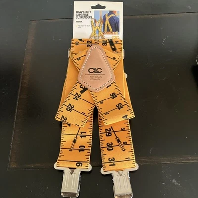 Tirantes personalizados Leathercraft herramientas de cinta métrica amarilla de 2" de ancho Foto 1 de 4