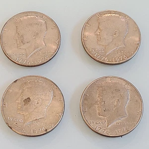 SET OF 1996  Bicentennial Kennedy Half Dollars (50-cent pieces) USED  CIRCULATED - Picture 1 of 12