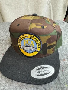 Fishing Club of America Camo Snapback Hat - Picture 1 of 3