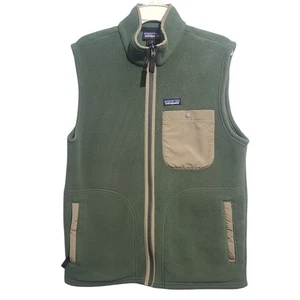 Patagonia Green Karstens Synchilla Vest Size Medium - Bild 1 von 6