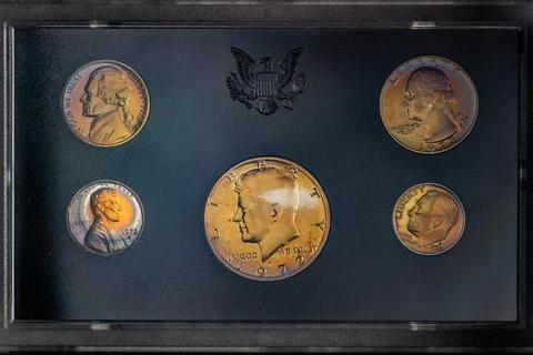 1972-S US MINT PROOF SET UNC NICE TONED BU GEM CHOICE COLOR #2 (DR) Cover