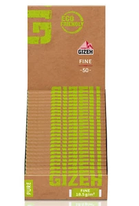 2 Boxen (50x) Gizeh Pure Fine Regular Zigarettenpapier kurz Bio Hanf Papers - Picture 1 of 2