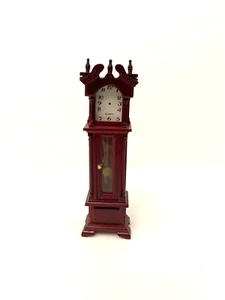 Vintage Miniature Dollhouse Victorian Grandfather Clock - Picture 1 of 15