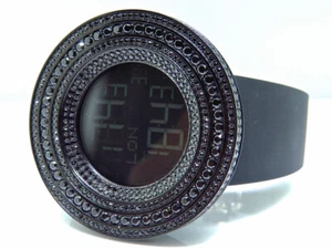 XL Mens Jojino/Joe Rodeo 53mm Custom Simulated Diamond Watch In Black Gold Steel - Picture 1 of 8