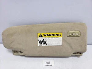 ✅ 11-18 OEM Volvo S60 Front Left Driver Side Sunvisor Sun Visor Beige NOTE* - Picture 1 of 10
