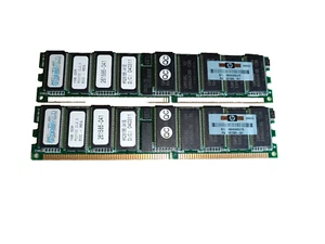 lot RAM 2x1gb DDR PC2100 CL2.5 ECC REG HP SAMSUNG SimpleTech HPQ00 20853-604SE - Afbeelding 1 van 2