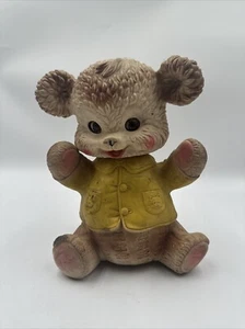 Oso de peluche vintage 1962 Edward Mobley Arrow juguete de goma chirrido no funciona - Imagen 1 de 9