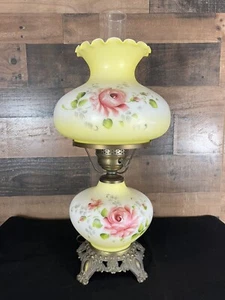 Vintage Accurate Casting Hand Painted Floral Table Lamp - Picture 1 of 5