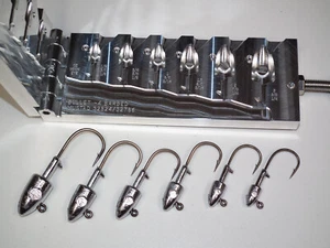 Saltwater Bullet Jig -4 with eyes 1/2-3oz 5,6,7,8/0 32824 mold CNC Aluminum - Picture 1 of 6