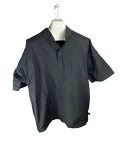 New Charles River Apparel Men's Driver Wind Shirt Black Size Medium Short Sleeve - Picture 1 of 4