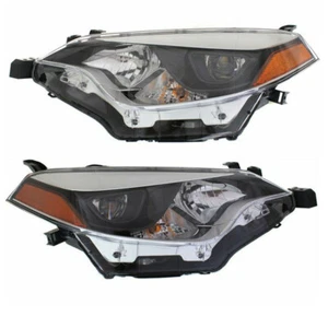 Fit 14-16 Corolla Front LED Headlight Headlamp Head Light Lamp w/Bulb SET PAIR - Picture 1 of 3