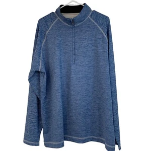 Robert Graham Pullover Golf Active Mens Size 2XL Blue 1/4 Zip Shirt 6854 - Picture 1 of 12