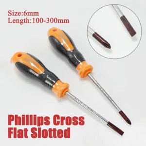 Magnetic Screwdriver Phillips Cross/Flat Slotted Size:6mm Length:100-300mm - Picture 1 of 6