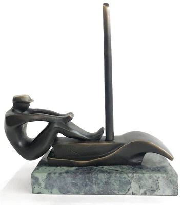 Sporting Statue in Bronze of a Rowing Boat signed Mario Nick Hot Cast Sculpture - Image 1 of 4