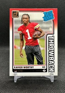 2024 Panini Donruss Xavier Worthy #50 Throwback Rated Rookie Chiefs (RC) - Picture 1 of 2