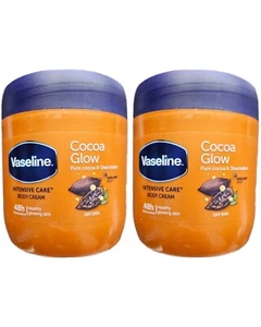 2x Vaselina Cuidado Intensivo Crema Corporal Cacao Brillo 400 ml - Imagen 1 de 8