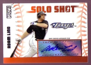 Autógrafos Topps 2009 únicos en solitario #AL Adam Lind - casi nuevo-como nuevo - Imagen 1 de 1