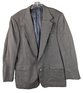 Chaqueta Blazer Abrigo Deportivo Joseph Abboud Lana Ventana Panel 2 Botones Delanteros EE. UU. 42L - Imagen 1 de 16