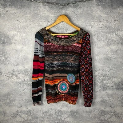 Desigual Sweater Women's Size S Multicolor Long Sleeve ` - Image 1 of 4