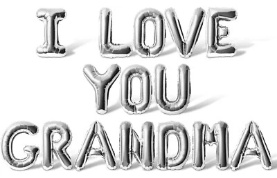 I LOVE YOU GRANDMA 信气球横幅-祖父母节派对装饰 — 第 1/4 张图片