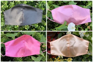 Satin Face Mask Beautiful, Pretty, Fashion, Gift, Satin, Luxury, Wedding Mask - Picture 1 of 25