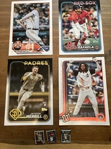Topps Superbox Oversized RC Lot+Pins (Riley Green, James Wood, Jackson Merrill) - Picture 1 of 6