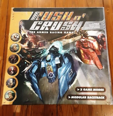 Rush N' Crush The Armed Racing Game ☆All Inside Pieces Sealed☆ Never Used - Image 1 of 4