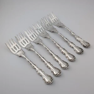 Gorham Strasbourg Sterling Silver Pastry Forks - 5 7/8" - Set of 6 - Picture 1 of 5