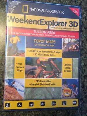 2007 National Geographic TOPO! Outdoor Mapping Software - Tucson Area - Saguaro - Image 1 of 4