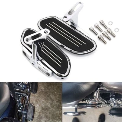 estribos traseros cromados para Harley Road King FLHR 1994-2023 de pasajeros Foto 1 de 4