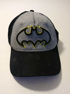 Batman Black Gray Yellow Youth Snapback Adjustable Hat Cap - Picture 1 of 3