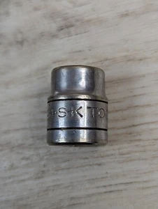 Vintage SK tools 7/16” 45114 3/8” Drive 6 Point SAE Chrome Shallow Socket USA - Bild 1 von 6