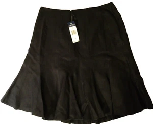 Damen Rock Chaps 12 Futter schwarz Plissee knielang Lenin/Polyester - Bild 1 von 4