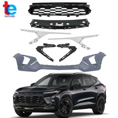 Front Bumper Grill Grille Assembly+Front Bumper Cover For 2024 Chevrolet Trax Foto 1 de 4