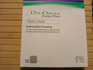 Duoderm Extra Thin 15cm x 15cm Hydrocolloid Dressing x 1 Single Dressing - Picture 1 of 1