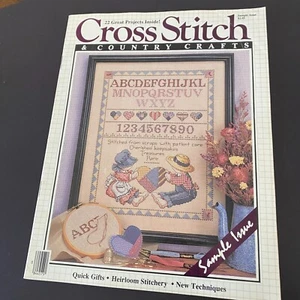 Vintage Cross Stitch & Country Crafts Sample Issue Keepsakes Pattern Magazine - Picture 1 of 5