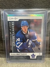 2017-18 O-Pee-Chee League Leaders Rainbow Foil Auston Matthews #598