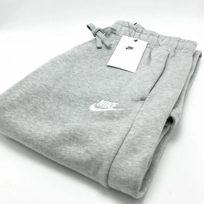 *NEW* Women NIKE CLUB FLEECE Mid-Rise Wide-Leg Sweatpants GREY (FB2727 063) 👍 - Image 1 of 3