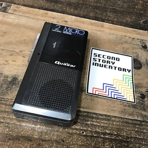 Quasar Microcassette Recorder GM3505YE 2 Speed Japan *PARTS ONLY* - Picture 1 of 5
