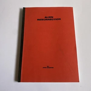 Alien Resurrection Movie Script Screenplay Joss Whedon Draft 1997 Sci-fi Horror - Picture 1 of 9