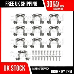 10 STALOWYCH HAKÓW DO PRZECHOWYWANIA NARZĘDZI WIESZAK UCHWYT WISZĄCY SZOPA OGRODOWA GARAŻ SCHLUDNY - Zdjęcie 1 z 4